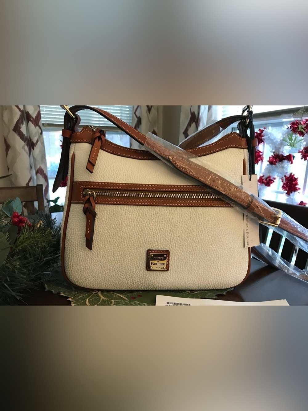 Dooney & Bourke White Presley Shoulder Bag